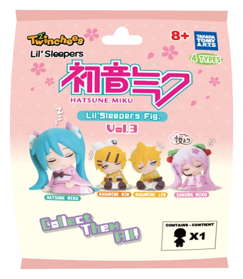 Hatsune Miku Blind Pack assortiment figurines Twinchees Lil' Sleepers Wave 3 5 cm (24)