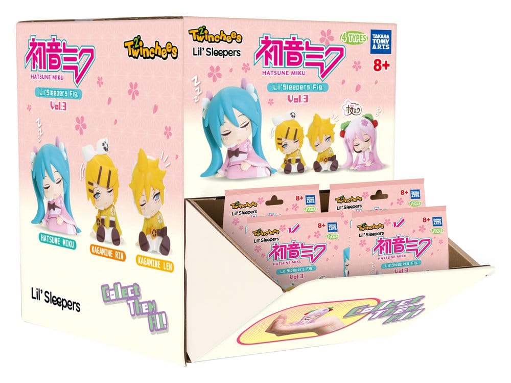 Hatsune Miku Blind Pack assortiment figurines Twinchees Lil' Sleepers Wave 3 5 cm (24)