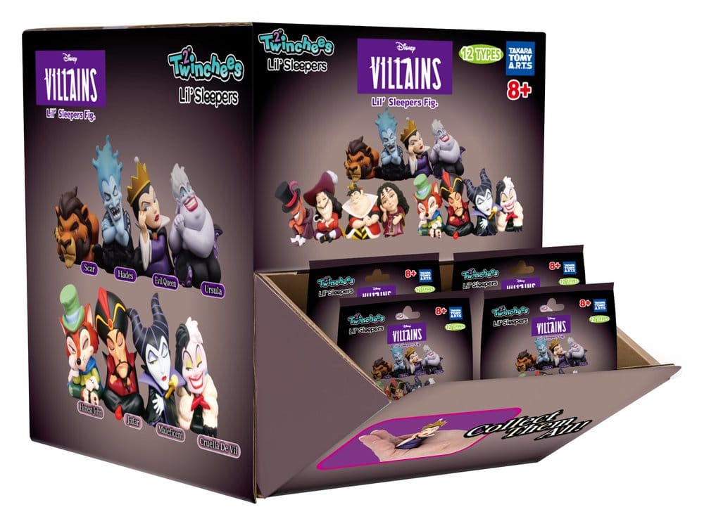 Disney Villains Blind Pack assortiment figurines Twinchees Lil' Sleepers 5 cm (24)