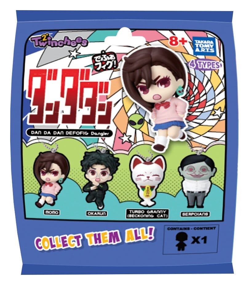Dandadan Blind Pack assortiment figurines Twinchees Defofig! Dangler 5 cm (24)