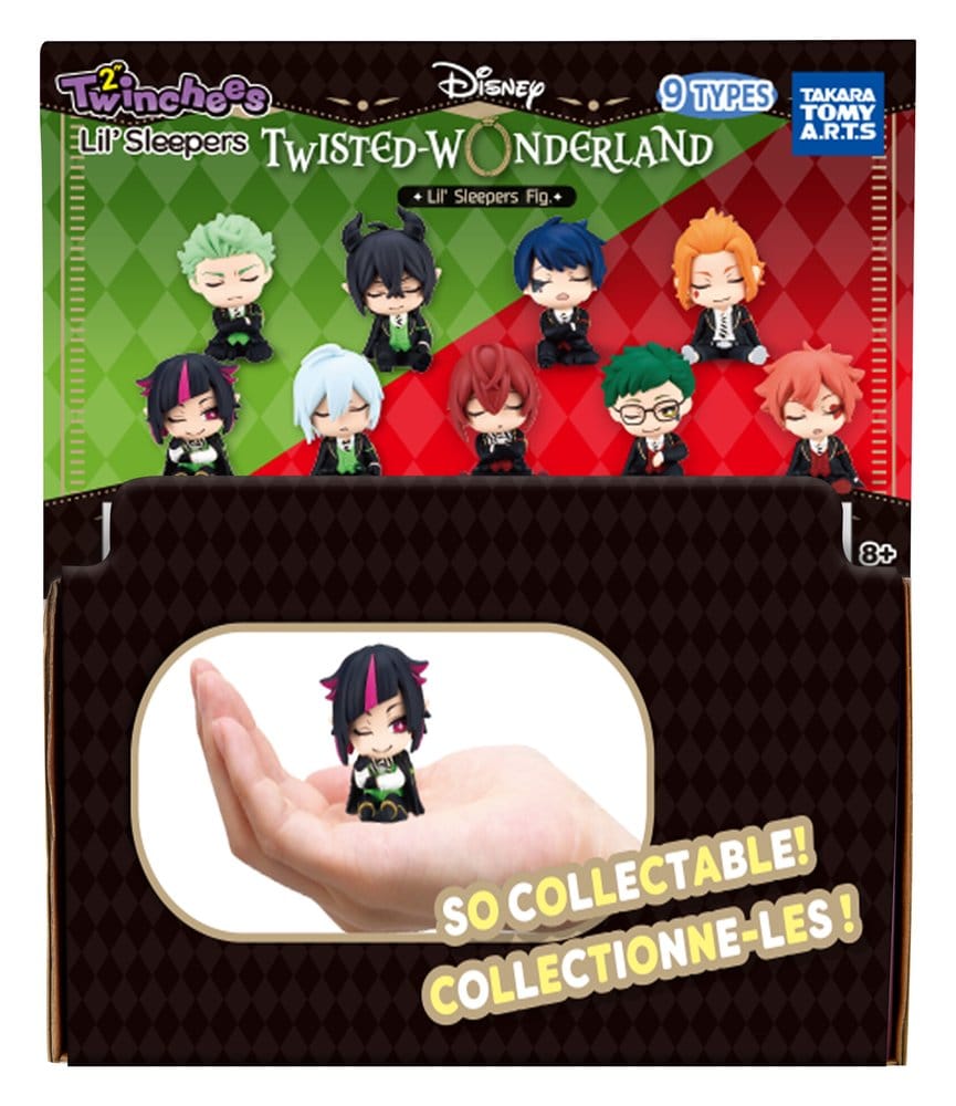 Disney Twisted Wonderland Blind Pack assortiment figurines mini Twinchees Lil' Sleepers 5 cm (24)