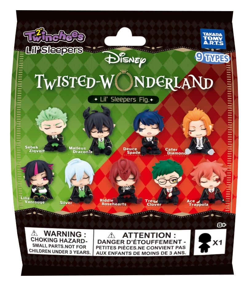Disney Twisted Wonderland Blind Pack assortiment figurines mini Twinchees Lil' Sleepers 5 cm (24)