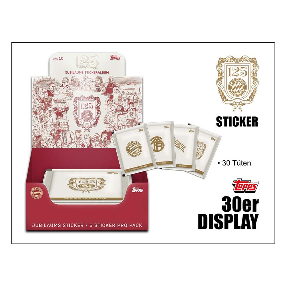 125 ans du FC Bayern Munich cartes à collectionner Booster Display (30) *ALLEMAND*