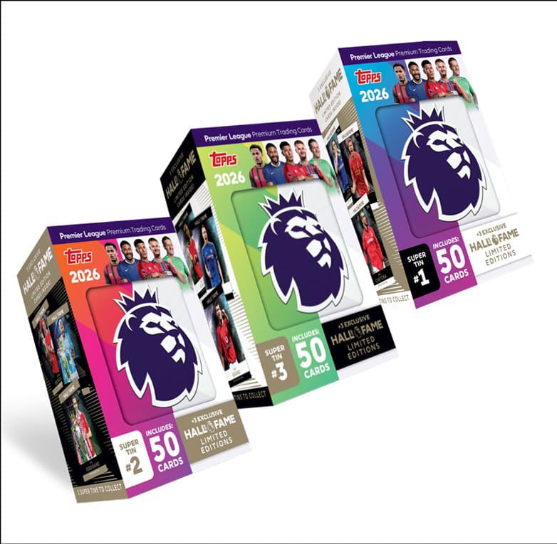 Premier League 2025/26 cartes à collectionner Super Tin