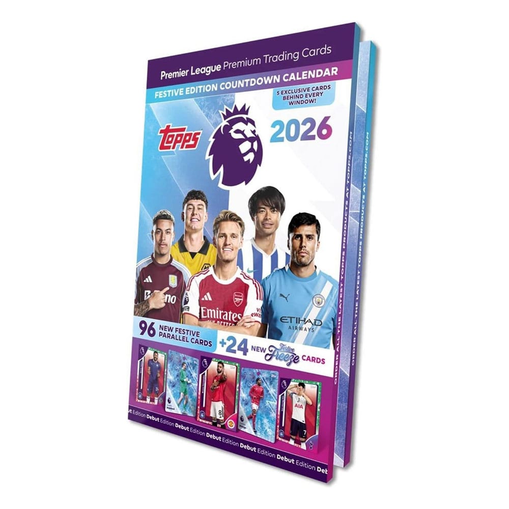 Premier League cartes à collectionner 2026 Calendrier de compte à rebours