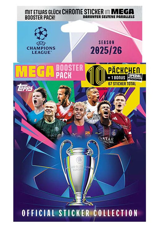 Ligue des champions de l'UEFA 2025/26 Sticker Collection Mega Eco Pack