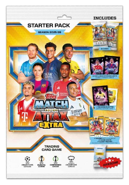 UEFA Champions League Match Attax Extra cartes à collectionner 2025/26 Starter Pack