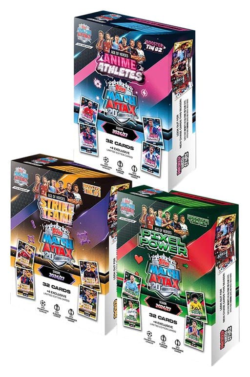 UEFA Club Competition Match Attax 2026/27 cartes à collectionner Age of Heroes Mini Tin