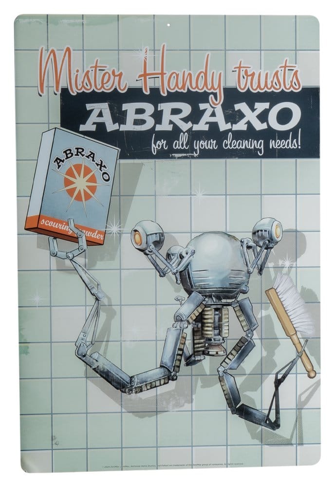 Fallout panneau métal Mr. Handy