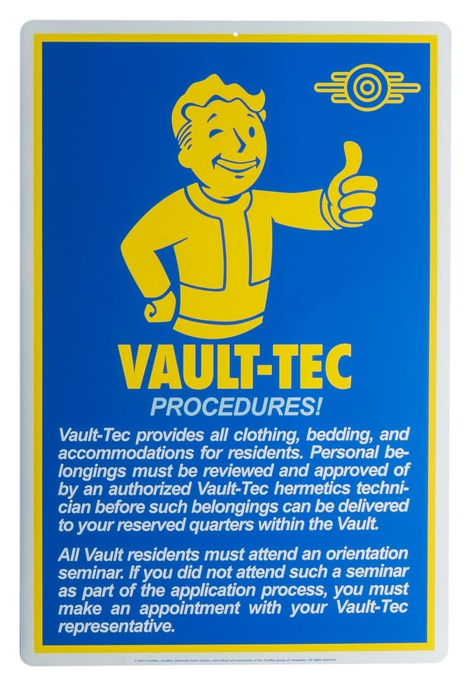 Fallout panneau métal Procedures