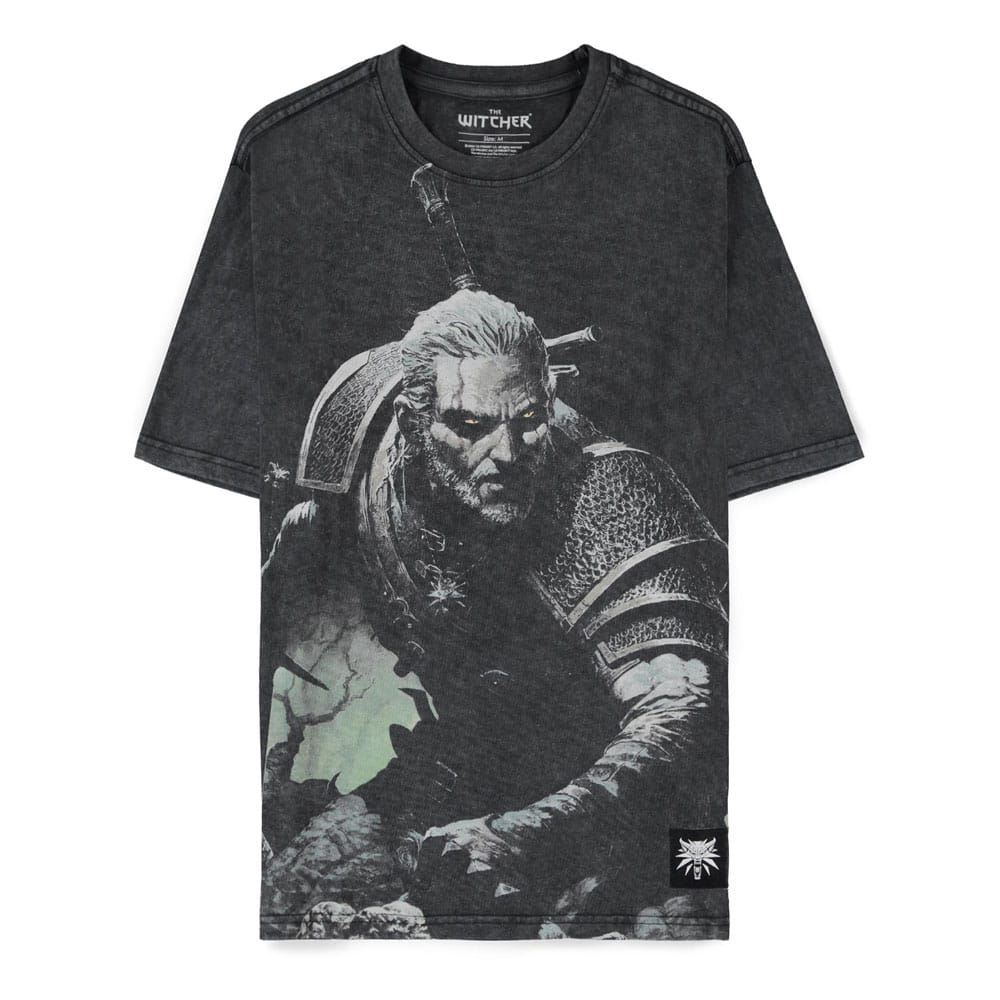 The Witcher Wild Hunt T-Shirt Geralt Washed (L)