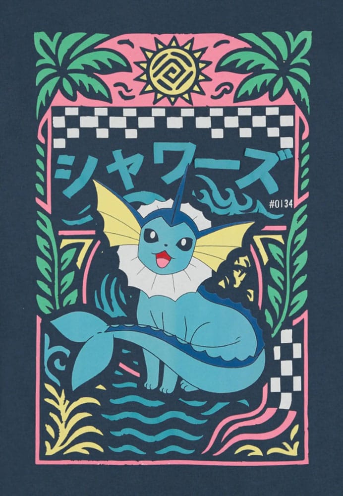 Pokémon T-Shirt Navy Aquali (L)
