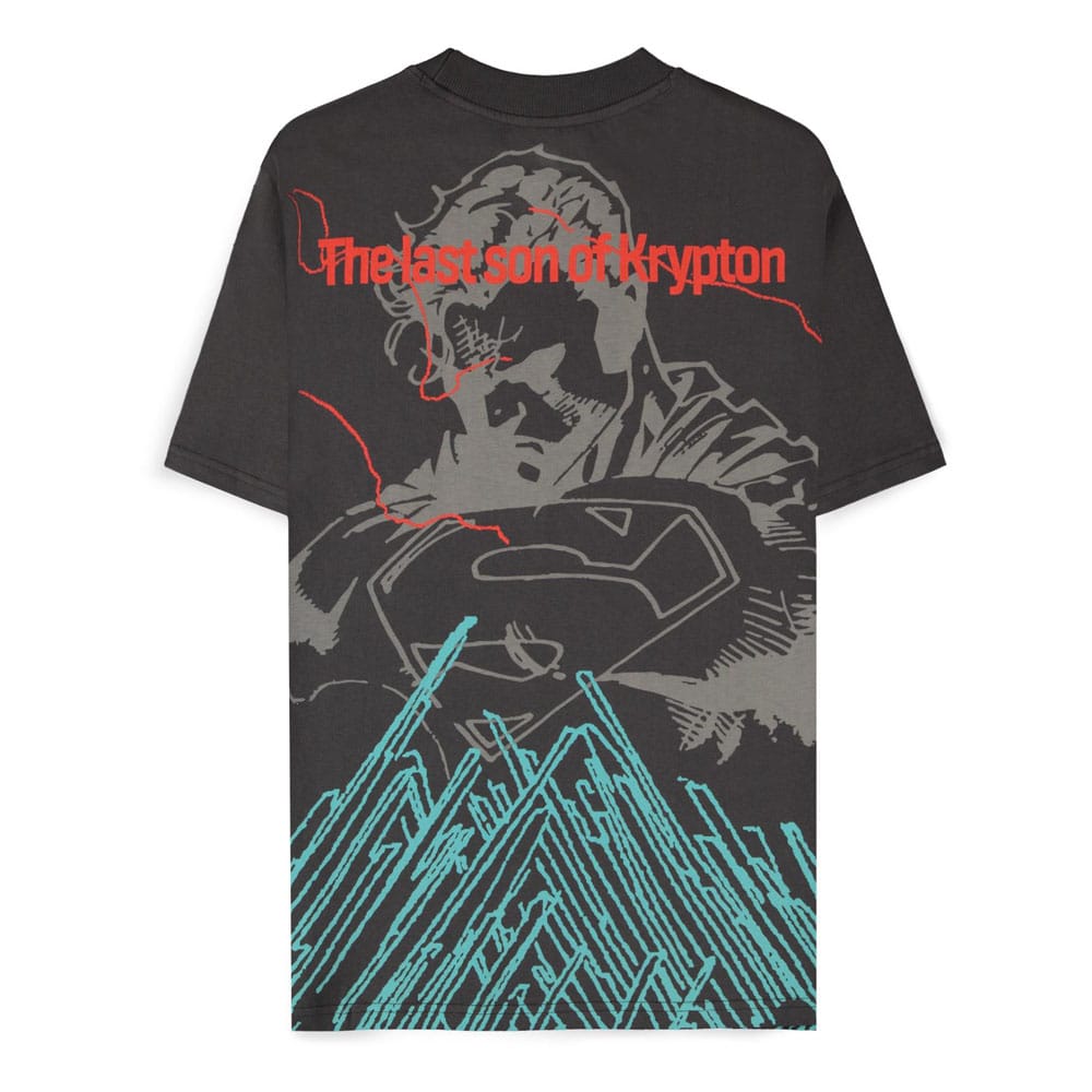 DC Comics T-Shirt Superman Dark Grey son of Krypton (S)