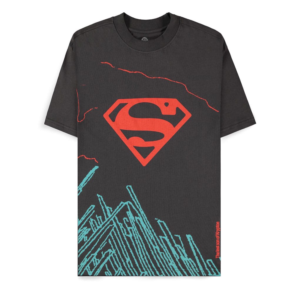 DC Comics T-Shirt Superman Dark Grey son of Krypton (S)