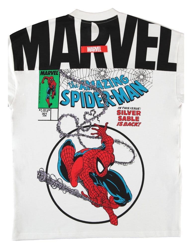 Marvel T-Shirt Spider Man Split Comic  (L)
