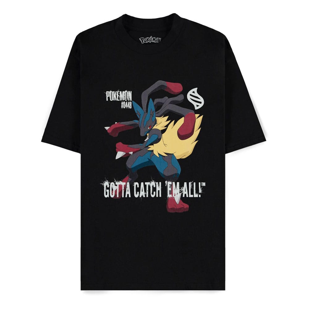 Pokémon T-Shirt Mega Evolutions Mega Lucario Gotta Catch Em All (XL)
