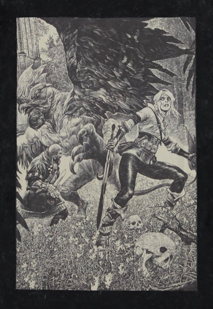 The Witcher T-Shirt Ciri and the Basilisk (M)