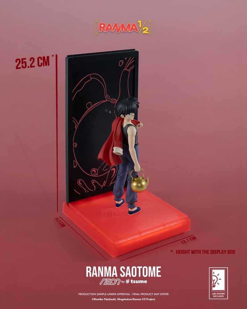 Ranma figurine 1/9 Neon Ranma Saotome Boy 20 cm