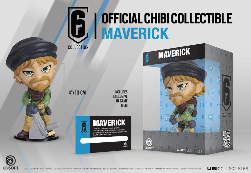 Rainbow Six Siege 6 Collection figurine Chibi série 6 Maverick 10 cm
