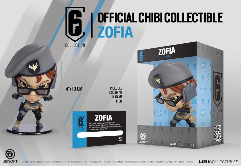 Rainbow Six Siege 6 Collection figurine Chibi série 6 Zofia 10 cm