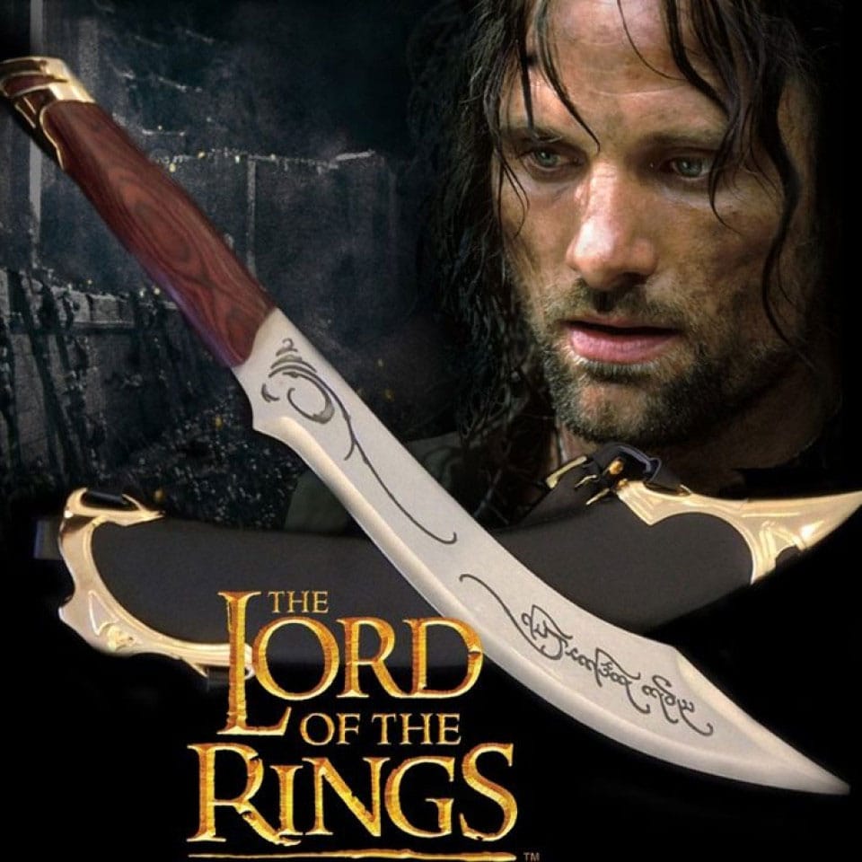 Le Seigneur des Anneaux réplique 1/1 Couteau elfique d'Aragorn 50 cm