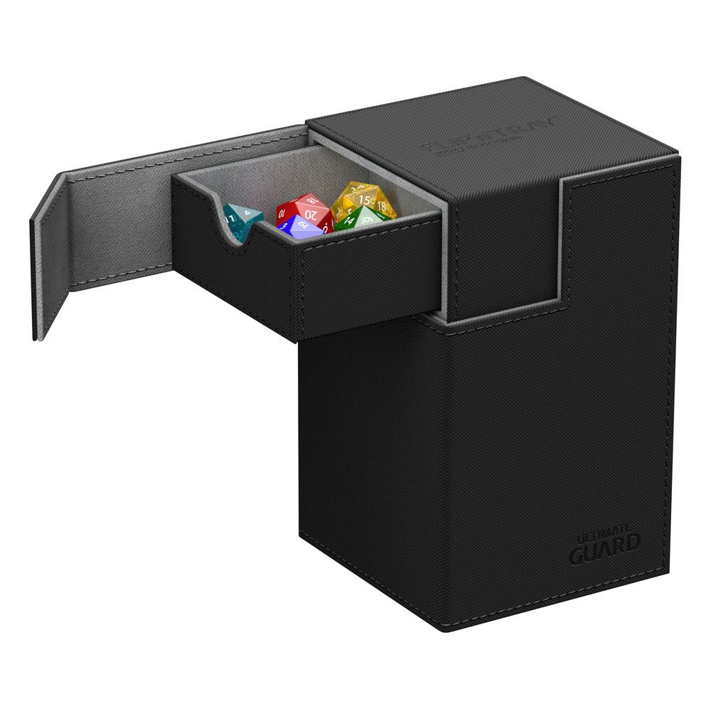 Ultimate Guard boîte pour cartes Flip´n´Tray Deck Case 100+ taille standard XenoSkin Noir