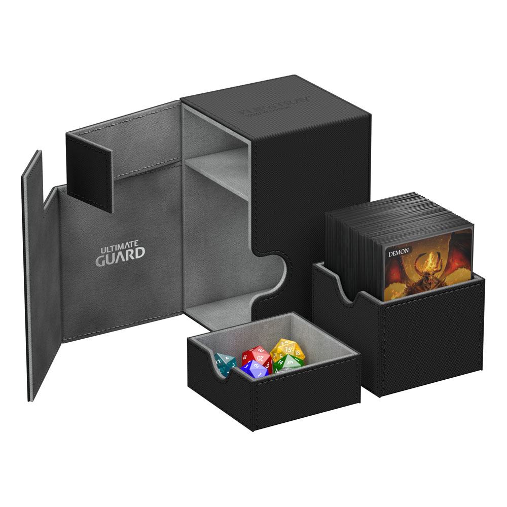 Ultimate Guard boîte pour cartes Flip´n´Tray Deck Case 100+ taille standard XenoSkin Noir