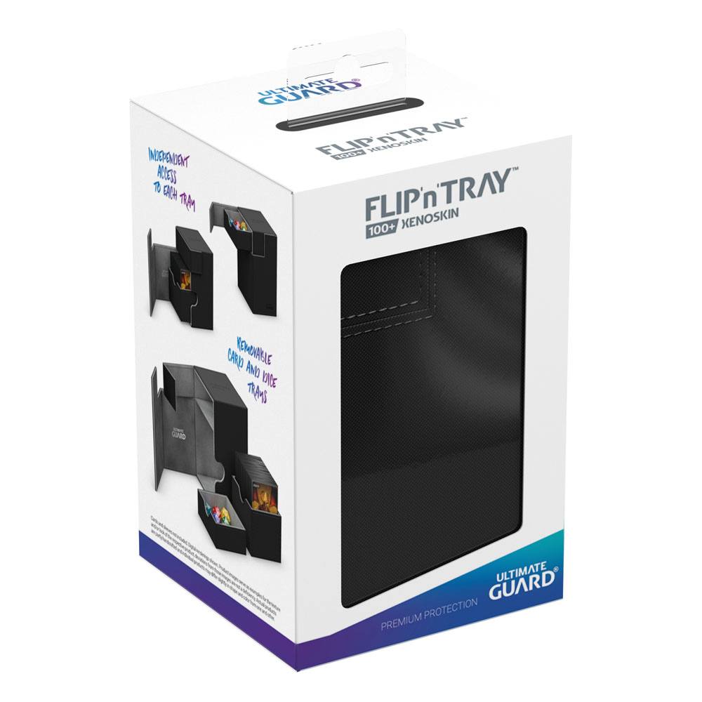 Ultimate Guard boîte pour cartes Flip´n´Tray Deck Case 100+ taille standard XenoSkin Noir