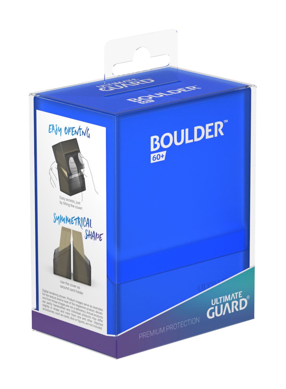 Ultimate Guard Boulder Deck Case 60+ taille standard Sapphire
