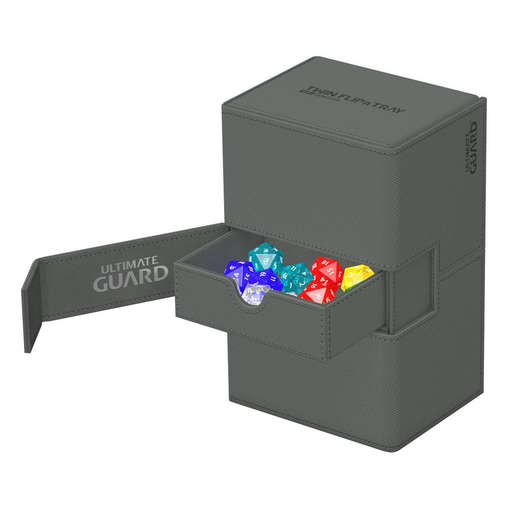 Ultimate Guard Twin Flip`n`Tray 160+ XenoSkin Monocolor Gris