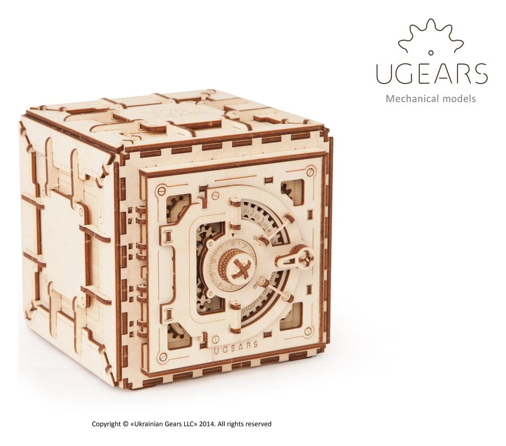 Ugears puzzle en bois 3D Coffre-fort