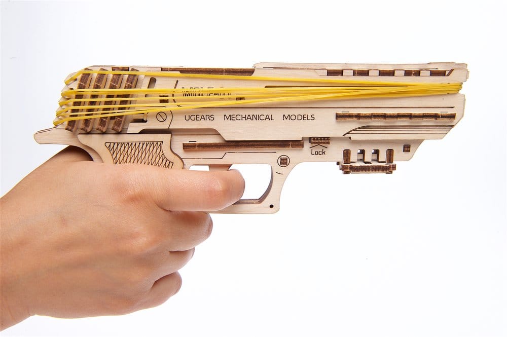 Ugears puzzle en bois 3D Wolf-01 Pistolet