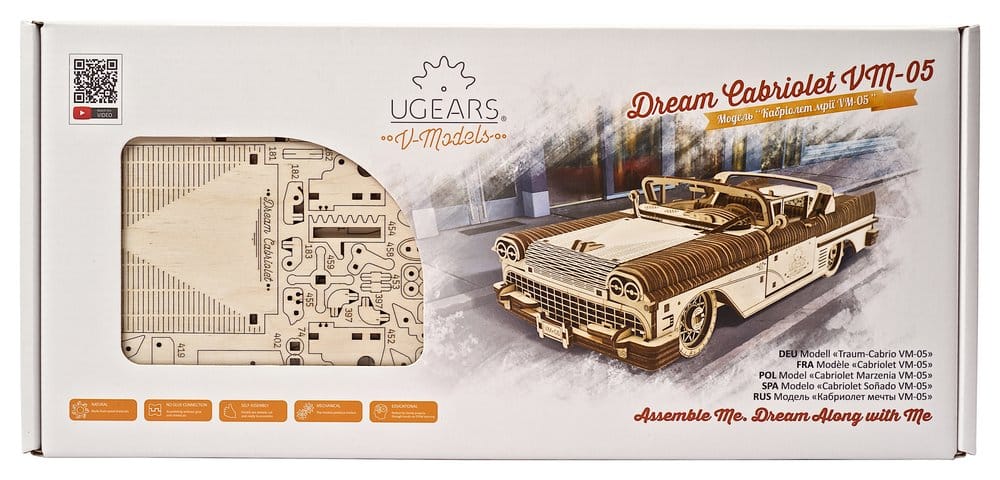 Ugears puzzle en bois 3D Cabriolet Dream VM-05