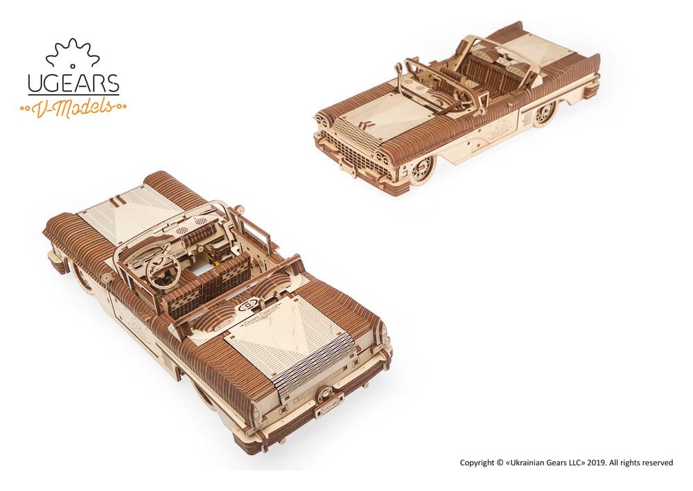 Ugears puzzle en bois 3D Cabriolet Dream VM-05