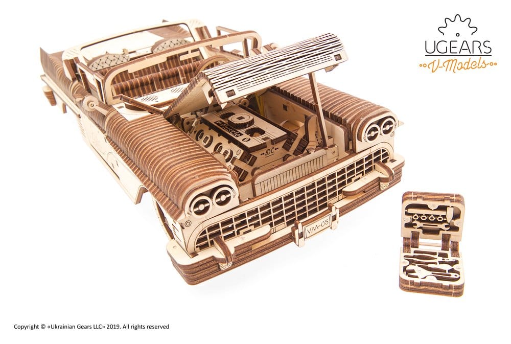 Ugears puzzle en bois 3D Cabriolet Dream VM-05