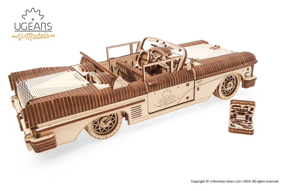 Ugears puzzle en bois 3D Cabriolet Dream VM-05
