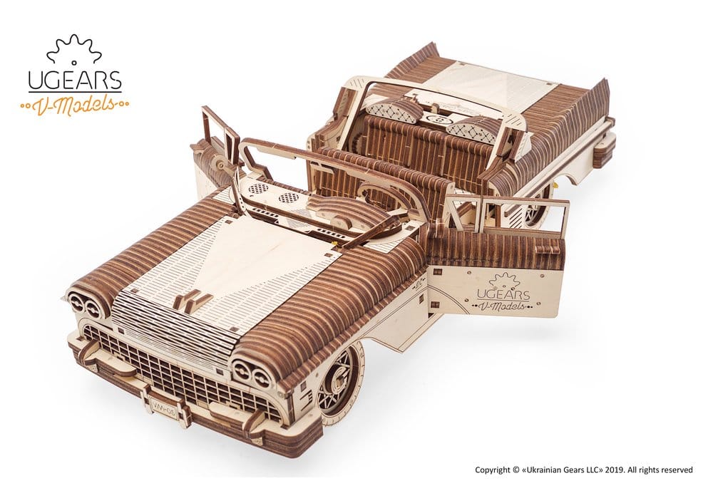 Ugears puzzle en bois 3D Cabriolet Dream VM-05