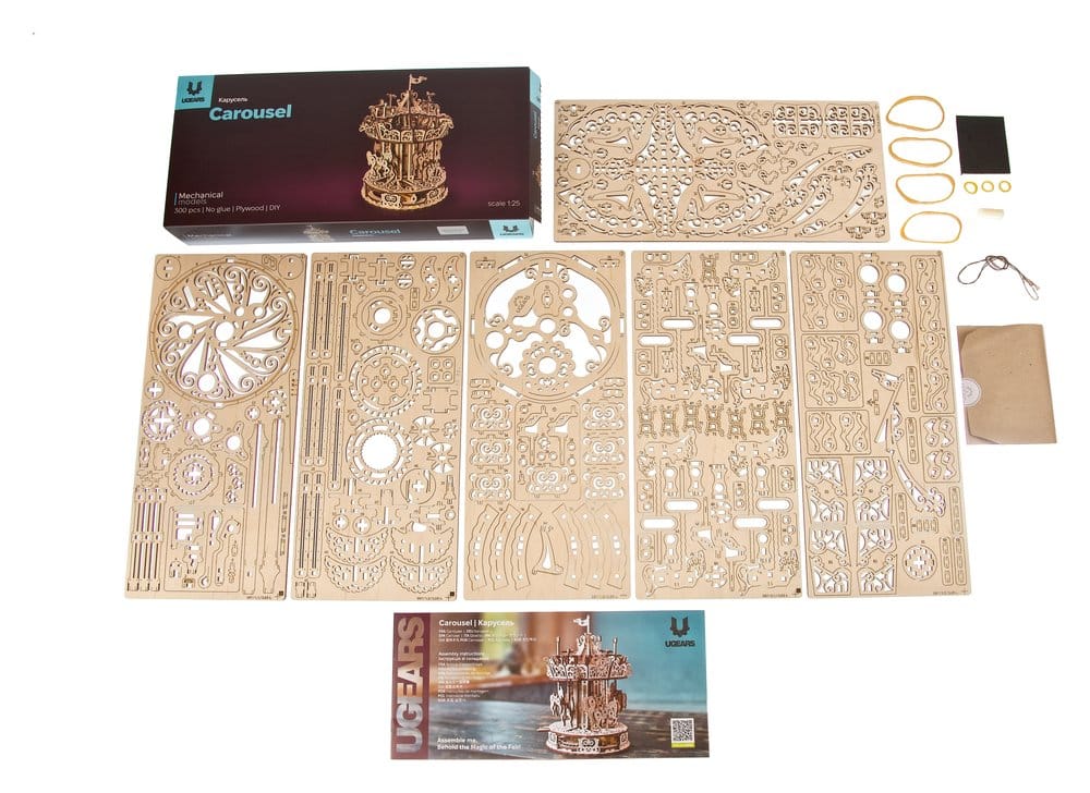 Ugears puzzle en bois 3D Carrousel