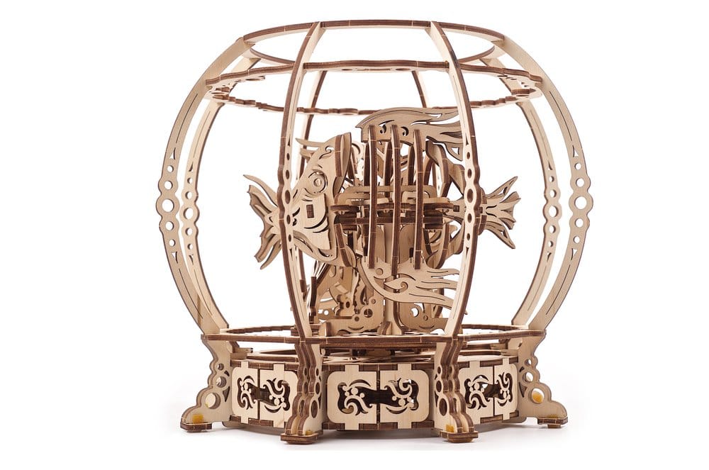 Ugears puzzle en bois 3D Aquarium mécanique