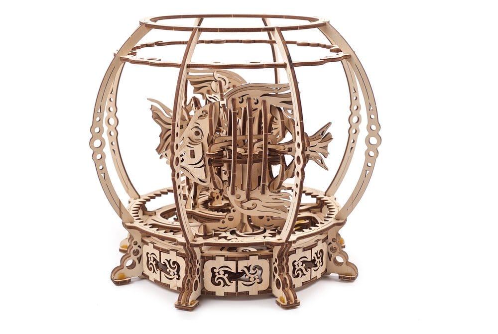 Ugears puzzle en bois 3D Aquarium mécanique