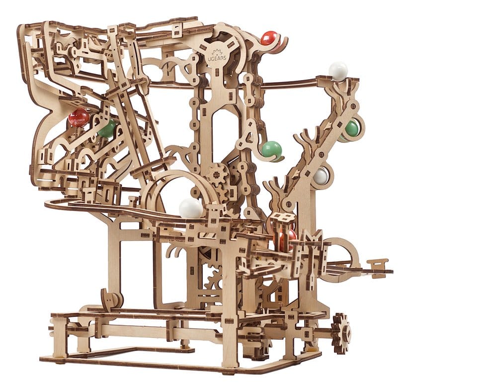 Ugears maquette en bois Piste de billes en chaîne