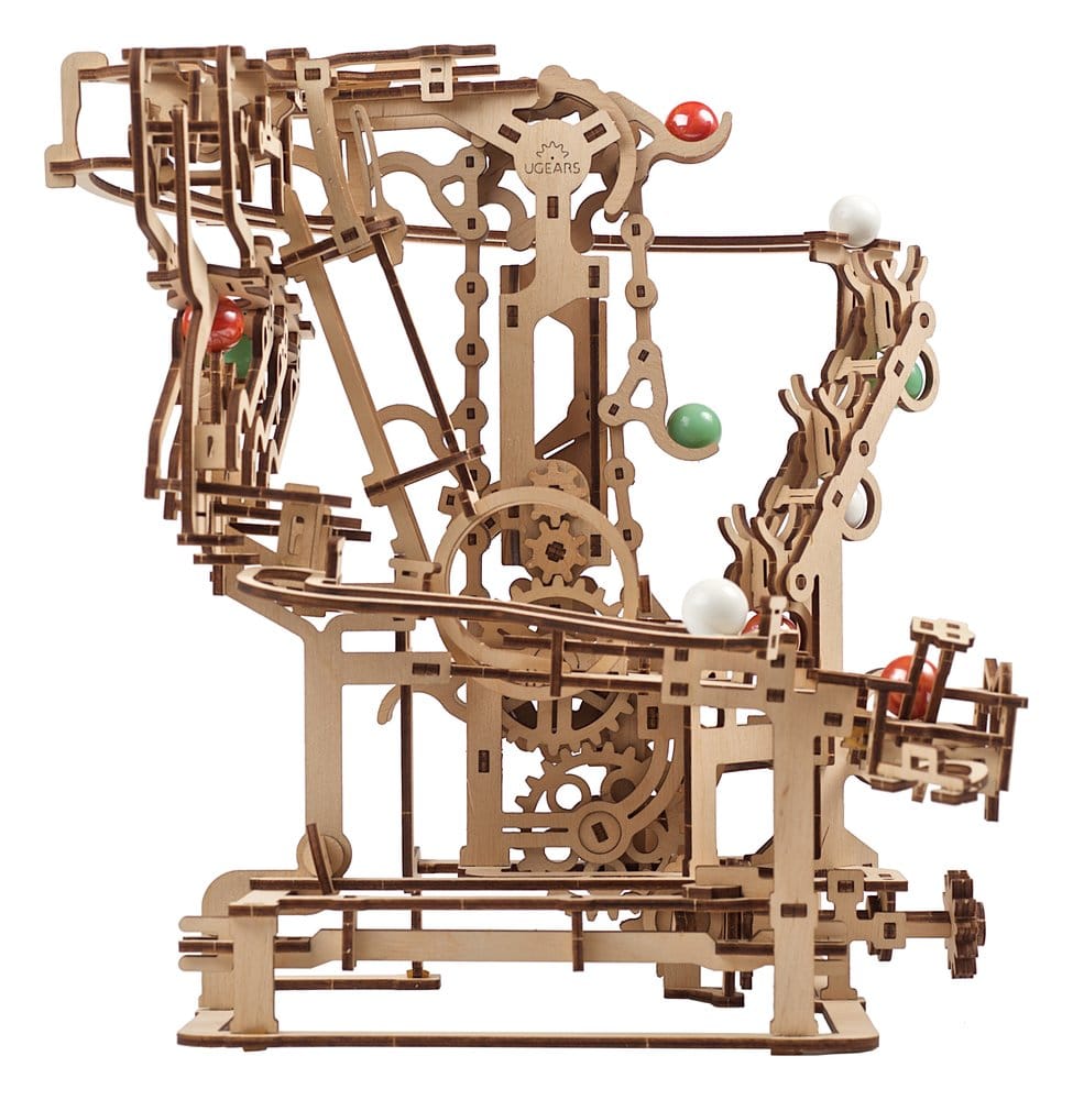 Ugears puzzle en bois 3D Piste de billes en chaîne