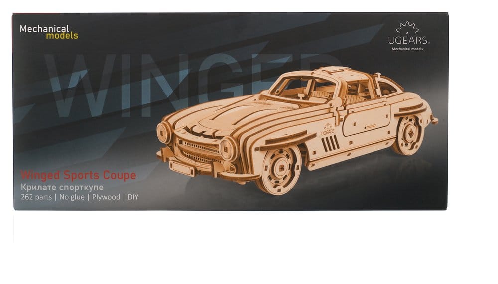 Ugears puzzle en bois 3D Coupé sport à aileron