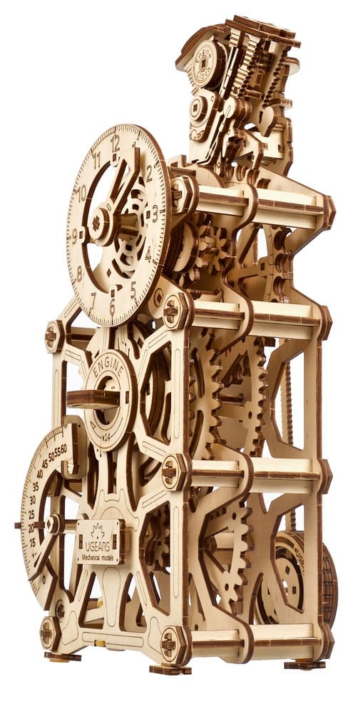 Ugears puzzle en bois 3D Horloge à moteur