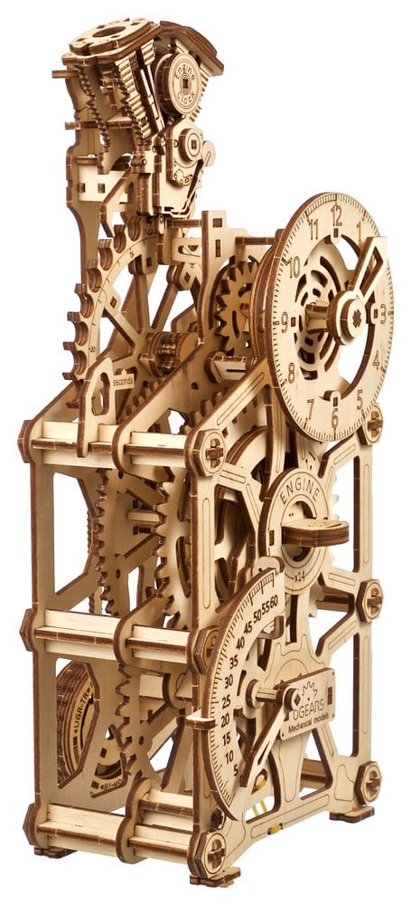 Ugears puzzle en bois 3D Horloge à moteur