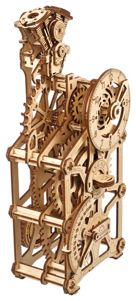 Ugears puzzle en bois 3D Horloge à moteur