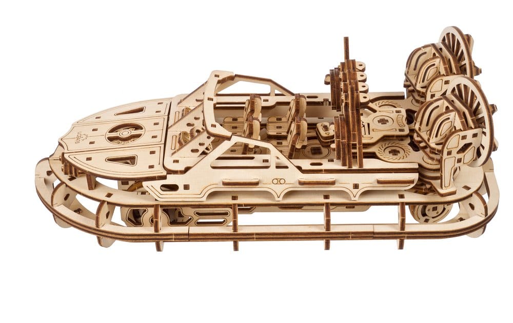 Ugears puzzle en bois 3D Aéroglisseur de Sauvetage