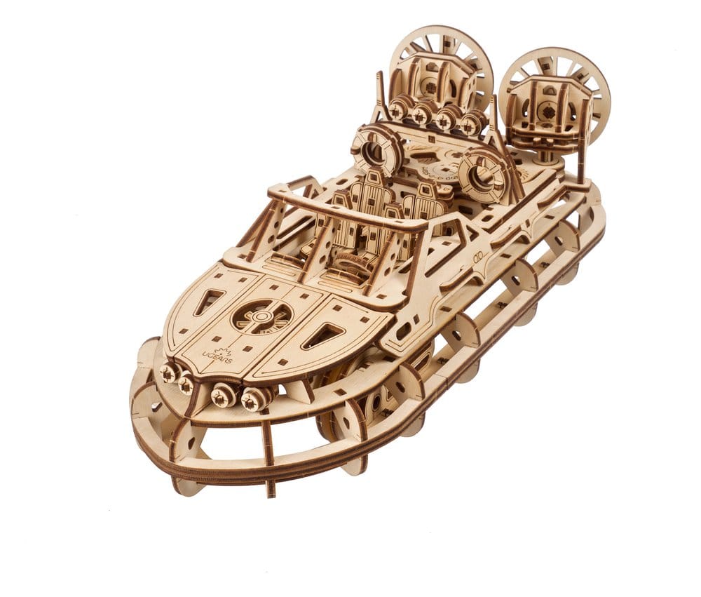 Ugears puzzle en bois 3D Aéroglisseur de Sauvetage