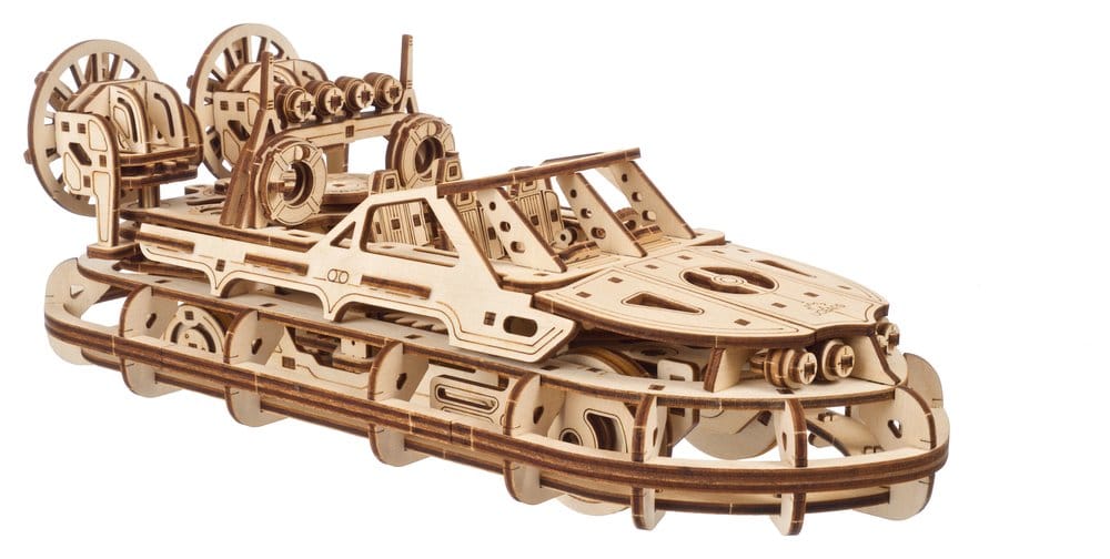 Ugears puzzle en bois 3D Aéroglisseur de Sauvetage