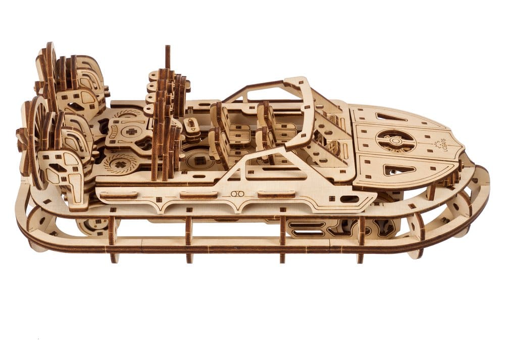 Ugears puzzle en bois 3D Aéroglisseur de Sauvetage